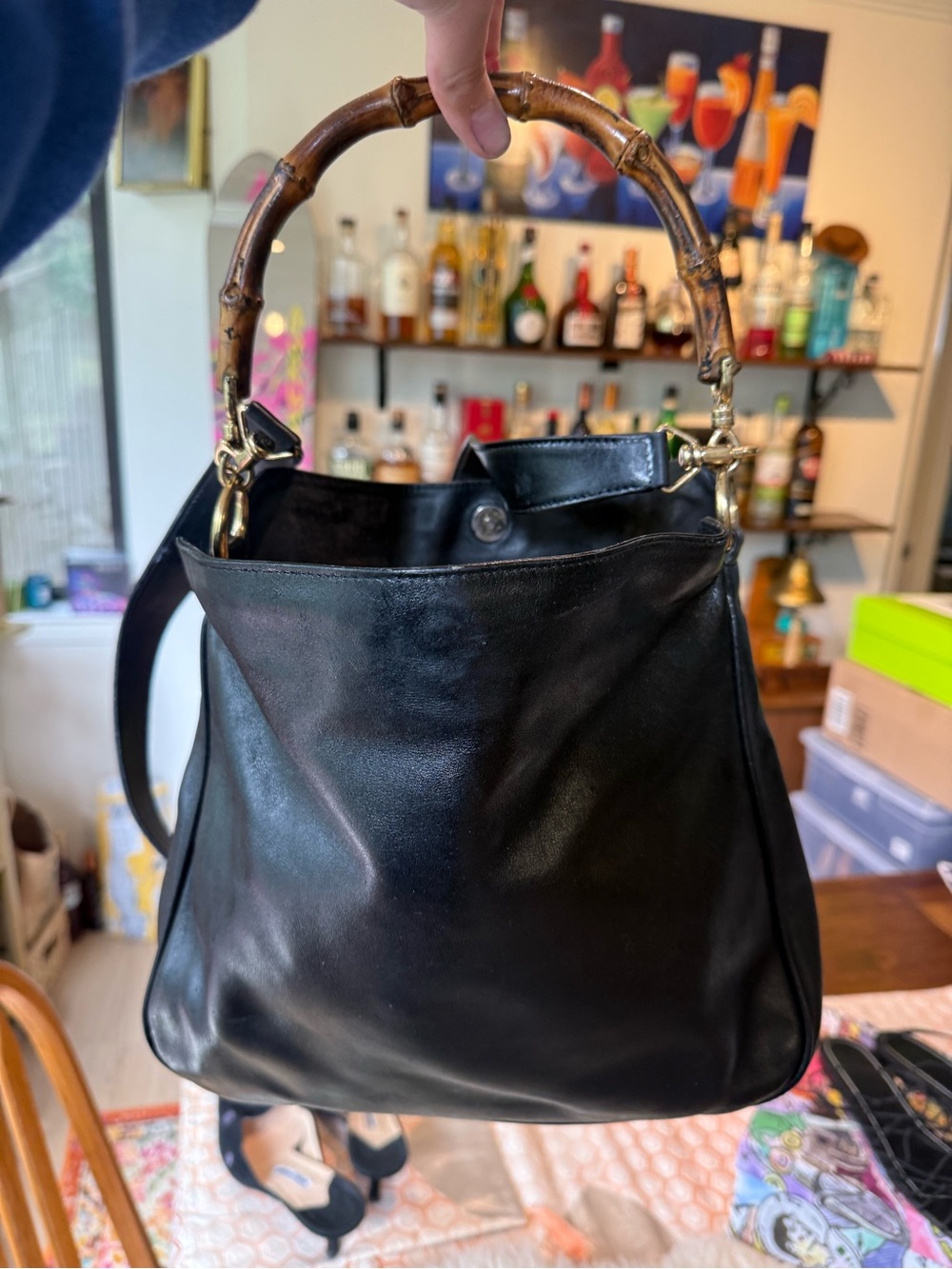 Gucci bag with bamboo-handle